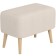 Mono Bankboard, 640 × 390 × 460 mm, velor, vanilla color