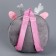 Baby plush backpack, round Olenenok, 18 × 18 cm