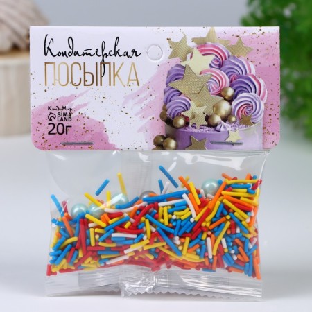 Confectionery sprinkling, "children's pranks", 20 g-1