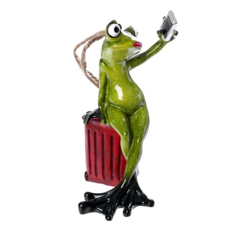 Souvenir Polystone Lac "Frog-Traveler Self-Self" 12x6.5x7 cm-4