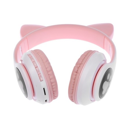 MYBIT W-32 braids, wireless, MIC, BT 5.0, AUX, Microsd, MP3, 400 mAh, pink-4