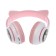 MYBIT W-32 braids, wireless, MIC, BT 5.0, AUX, Microsd, MP3, 400 mAh, pink