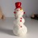 Souvenir Ceramics "Snowman in the burgundy cap" 9x8x18 cm