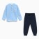 Kit for children (longshilly/pants), blue color, height 116cm