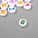 Beads for creativity plastic "English letters in the circle" Multi -colored set 15 grams 0.6x1x1 cm mix