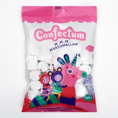 Marshmallow Confectum Clouds, flavored, 100 g