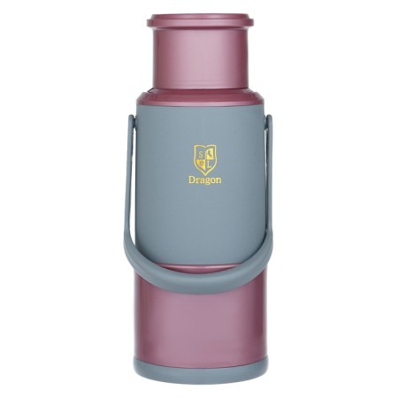 Thermos 1.2 l, with a glass flask, retains heat 24 hours, pink