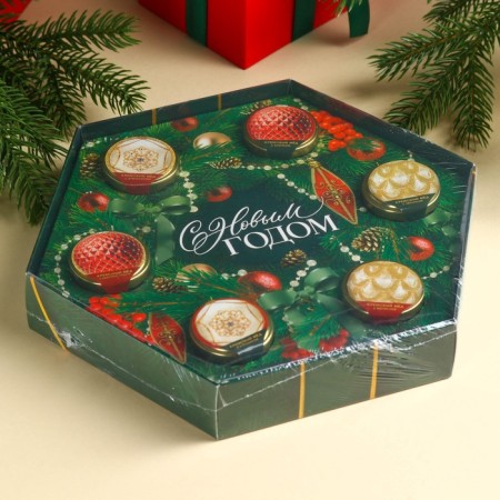 New Year's gift "Happy New Year!": Tea, cream-make-7