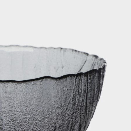 Glass salad "volcano", d = 13 cm, graphite-3