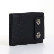 Male purse on a magnet, black color