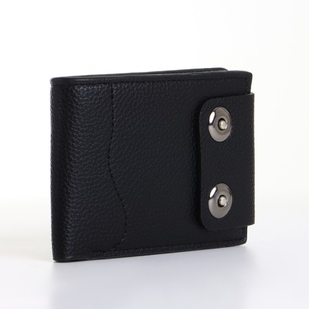 Male purse on a magnet, black color