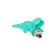 Vibro-tank-button on the finger Eromantica Butterfly, 10 cm, silicone, mint