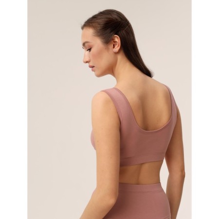 Top female supporting on the wide straps of Mirey, size 48, pink color-4