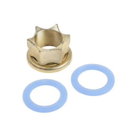 Cuisine mixer "Amur" by 3010-01 W L5014, single-leaf, nut, cartridge 40 mm, white-4