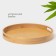 Tray with handles of the share Striata, d = 40 cm, bamboo