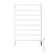 Domoterm electric heated towel rail "Orpheus" P8, 500x800 mm, right, white matte