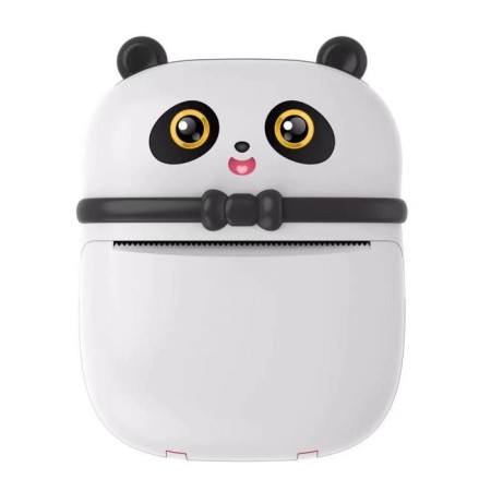 Panda LPR-20 mini-printer, Micro-USB cable. Panda is black and white.
