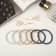 Hair set "Liora" (6 elastic bands, 2 invisibility 5 cm) scissors