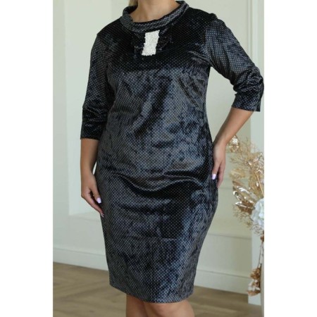Women's dress, size 52, gray color-7
