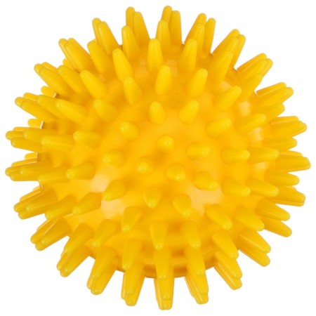 Massage ALYTOP "Hedgehog", D = 8 cm, 55 g, yellow color-2