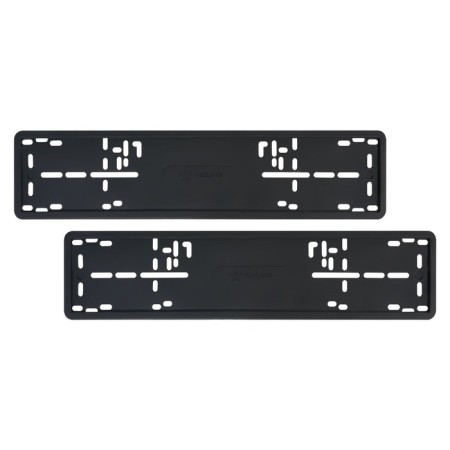 Frames for license plates, silicone, 2 pcs., Black Adfc006-3