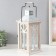 Climber tree "Sea lantern. House" rubbed white 16.5x16.5x40 cm