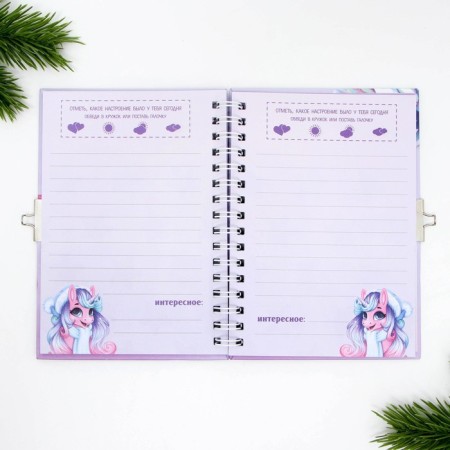 New Year's notebook on the lock “Gift for a little princess!”, 50 liters-1