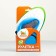 Ergonomic roulette, 5 m, up to 15 kg, blue