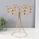 Summary Metal for 7 candles d = 2 cm "Concordia" gold 29.5x29.5x32 cm