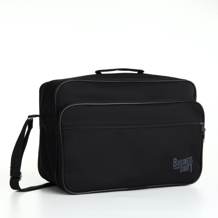 Male bag, luris, black color-1