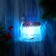 Decoration Christmas tree "House shine" Light, 11x8.5 cm, transparent