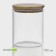 Glass Bank for bulk products with a bamboo cover "Eco", 700 ml, 10 × 12.5 cm