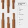 SKALKA with premium handles "Bukovaya", 43 × 4.5 × 4.5 cm, beech