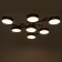 Chandelier 1316/7bk LED 168W 3000-6000K black 74x74x17 cm Bayerlux