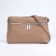 Bag Cross-Bodi with a zipper, dark beige color