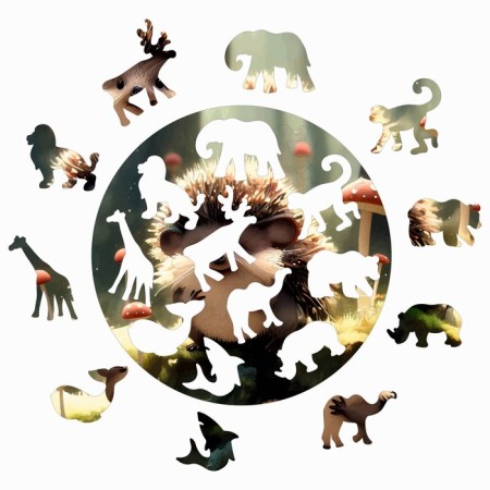 Figure puzzle "Hedgehog", size 25 cm-1