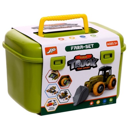 The designer of the screw "tractor with a trailer", with a screwdriver, and accessories-9