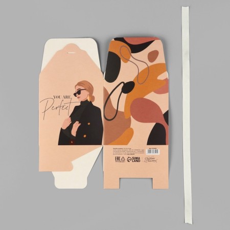 Gift folding box, packaging, Girl, 12 x 12 x 12 cm-5