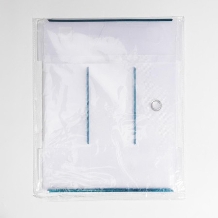 Box for storing a retractable share, 31 × 20 × 11 cm, white color-3
