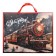 Laminated horizontal "holiday comes to us!", XL 49 × 40 × 19 cm