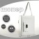 A bag-shop with a zipper, from textiles, white color