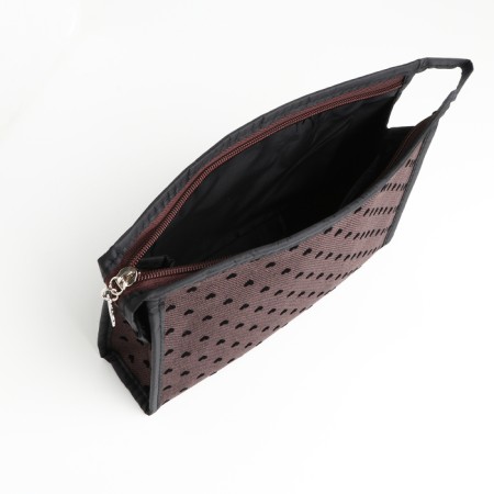 Lightning cosmetic bag, brown color-2