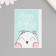Stick Paper "Happy Birthday. Cute Owes" set of 50 pcs 8x5 cm