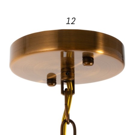 Chandelier 1757/6 E14 40W black and gold 67x67x47 cm Bayerlux-4