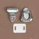Bag Fraille, 2.2 × 2.9 cm, silver color