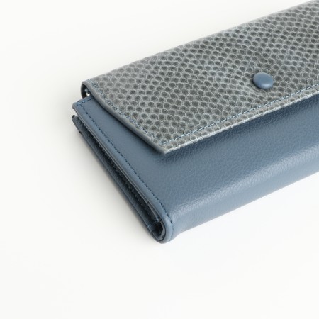 Women's wallet on magnets, gray color-2