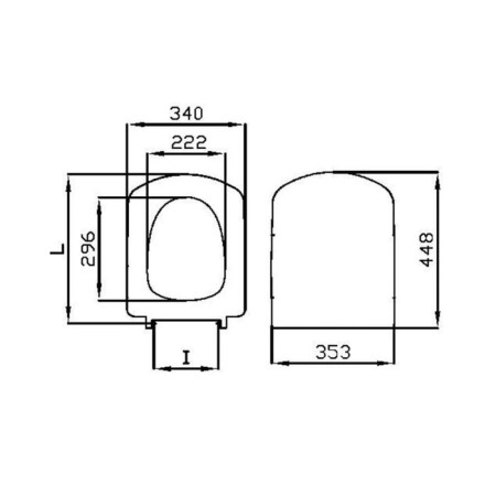Roca Dama Senso bowl, fast -open, duroplast, zru9000040-3