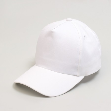 Baby cap for a girl "cat" with ears, white color, rr 52-54, 5-7 years old-12