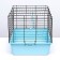 A cell for rabbits, guinea pigs "Pigger" No. 4 folding, 80 x 50 x 47 cm, turquoise