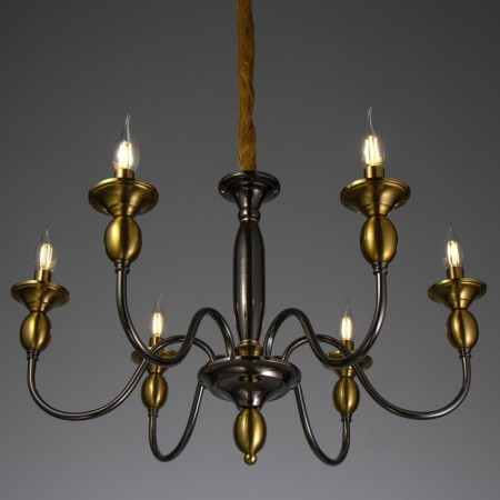 Annie chandelier 6x40W E14 Brass 69x69x44 cm Bayerlux-2